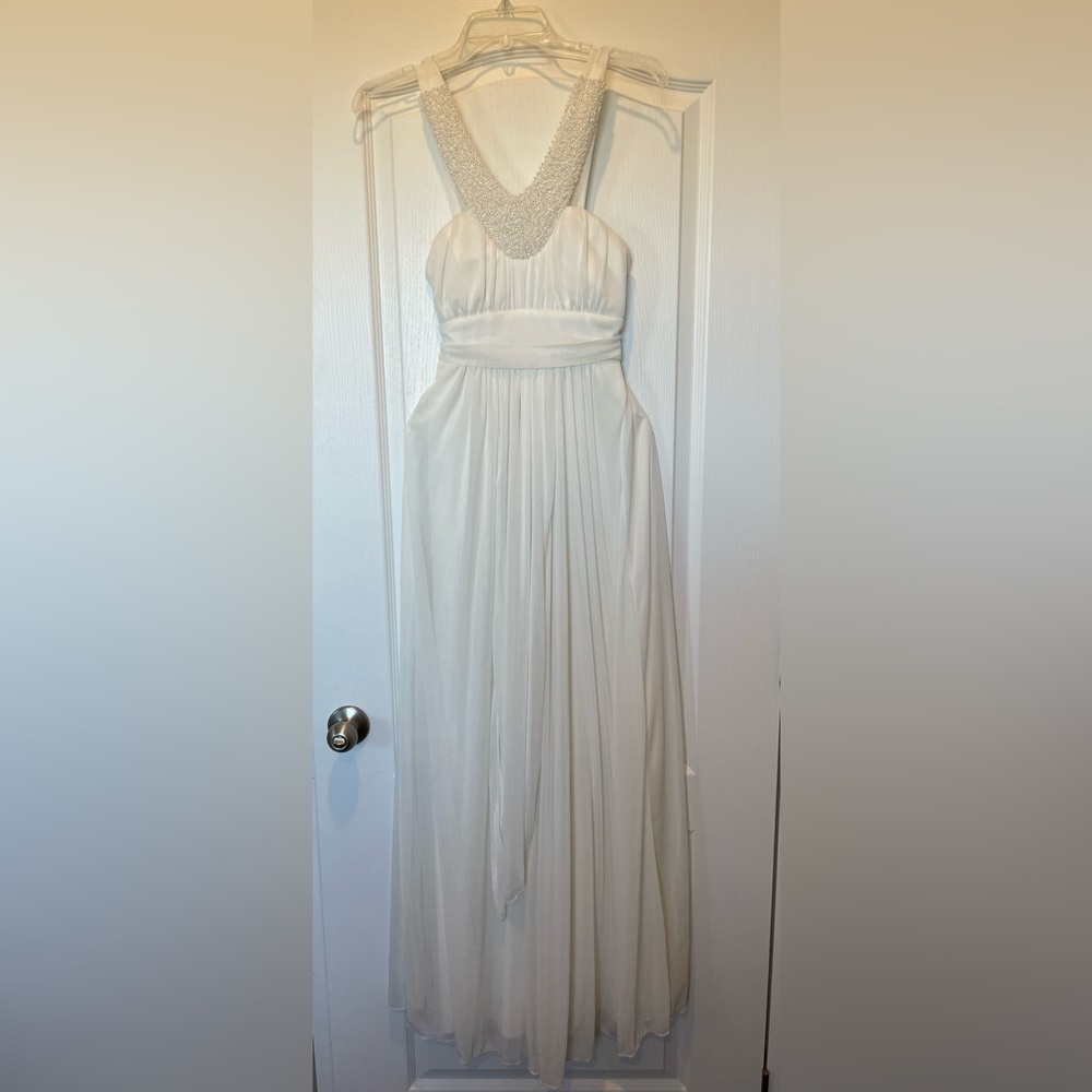 Two Trixxi long dresses. Ivory color. $20.00 each.